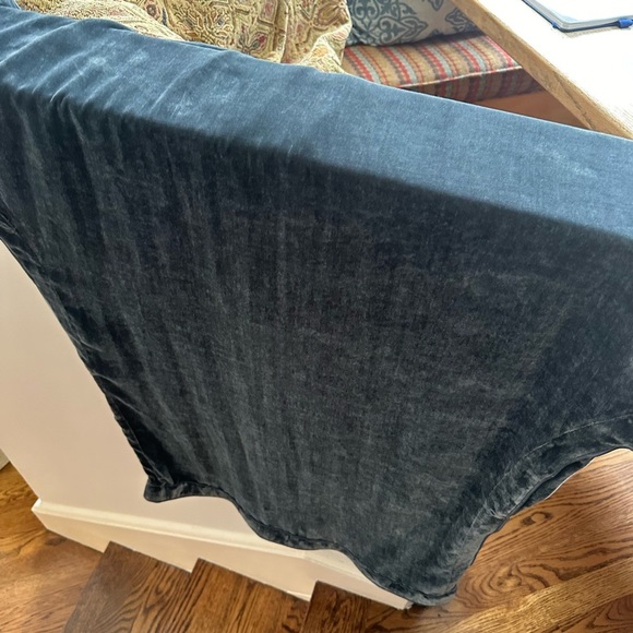 *Piazza Sempione Womens tunic dress crushed velvet blue green size 44 - Picture 6 of 9